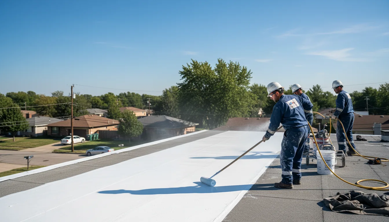 Commercial roof coating in Stanley, NY near me